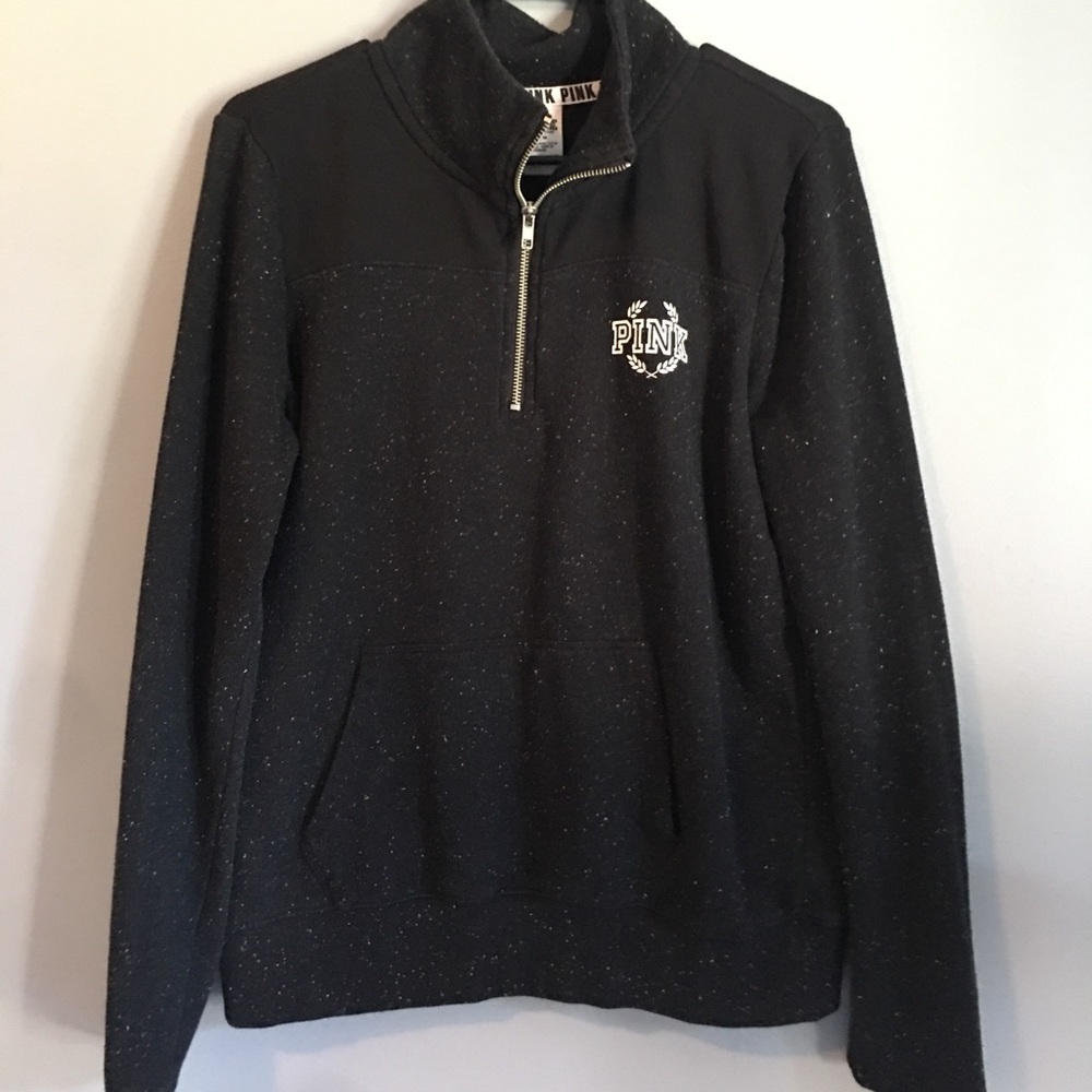 Long Sleeve Pink Brand Zip Up